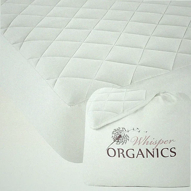 100% Cotton Organic Mattress Pad - Luxury Quilted Mattress Topper Protector P...