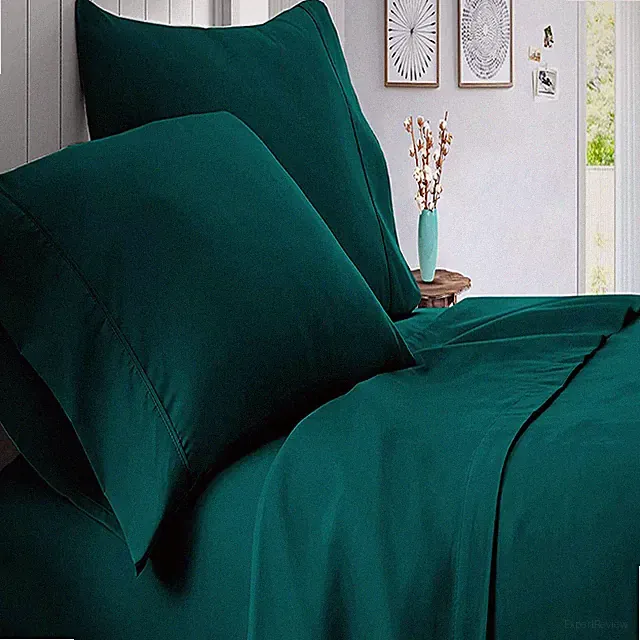 1000 OR 1200 TC 100% COTTON ALL BEDDING ITEM TEAL SOLID ALL SIZES