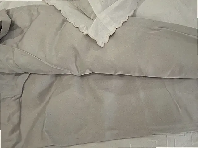 $335 Home Treasures Italy NWT King Fitted Sheet Modal 15” Grey