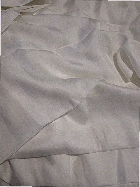 $673 Home Treasures Italy NWT King Duvet Cover 100% Modal White Stripes Ties