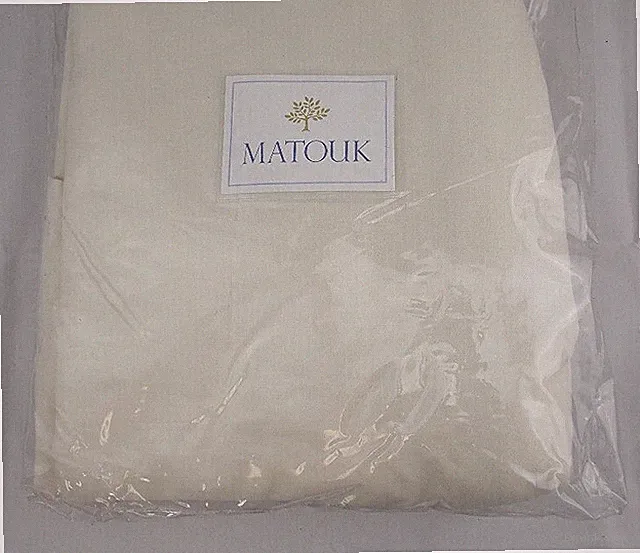 $799 MATOUK MODAL COTTON KING BEDCOVER BLANKET COVERLET QUILT OYSTER IVORY NEW