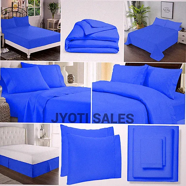 Awesome Bedding 1000TC/1200TC Egyptian Cotton Select Item Royal Blue Solid
