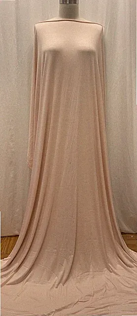 Breathable Smooth Soft Modal Rayon Knit Peach Pink Fabric By The Yard 60"