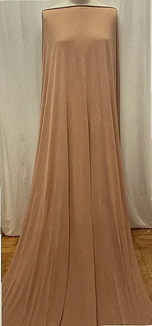 Breathable Smooth Soft Modal Rayon Knit Terracotta Brown Fabric By The Yard 60"