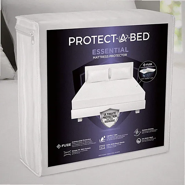 Essential Mattress Protector Queen, Dust Mite Resistant, Noiseless and Odor-R...