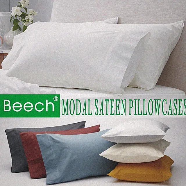 Highest Quality Pillowcase Set (2-Piece) Top Brand Pure Beech 100% Modal Sateen