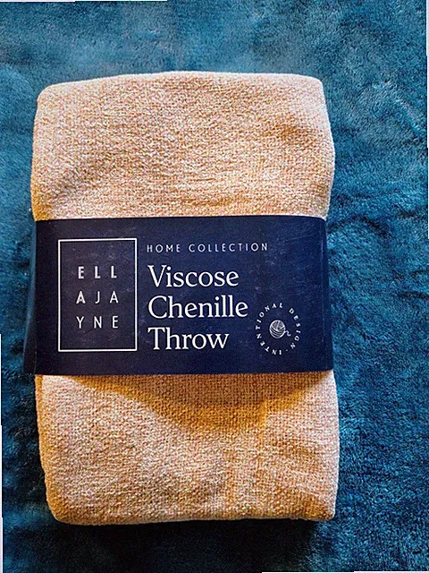 Home Collection Ella Jayne Viscose Chenille Throw Blanket 50" x 60"