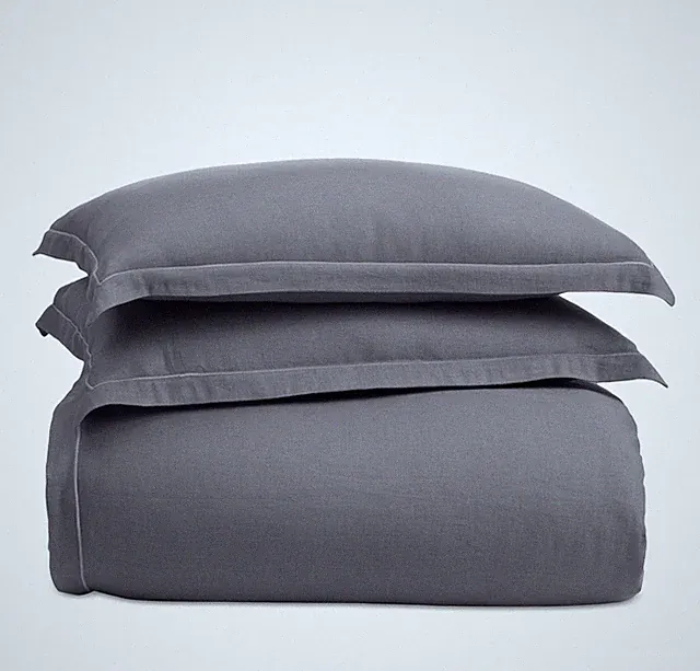 Hotel Collection Linen Modal Blend 3 Piece KING Comforter Set SLATE - $625