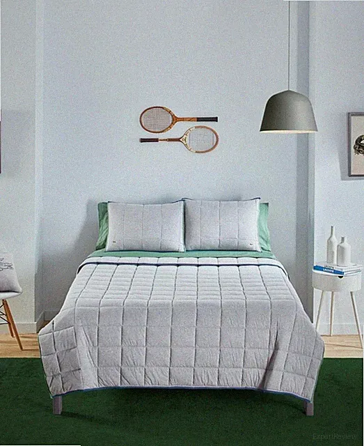 Lacoste Home Westover Gray Full / Queen Quilt