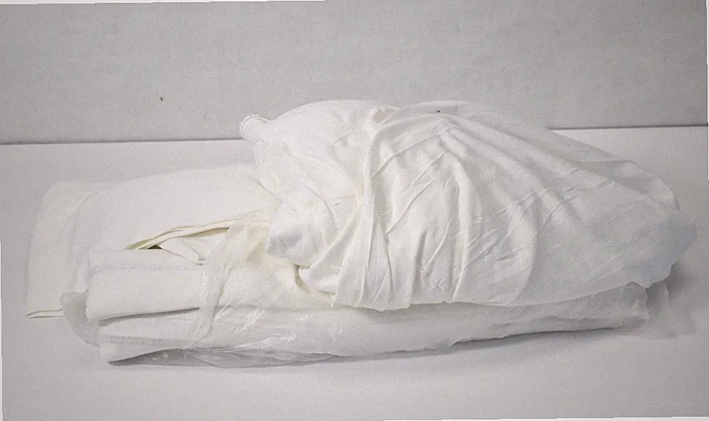 Lot of 6 Mattress Protectors 81" x 35" Fitted White Bedding Soft Feel Cozy