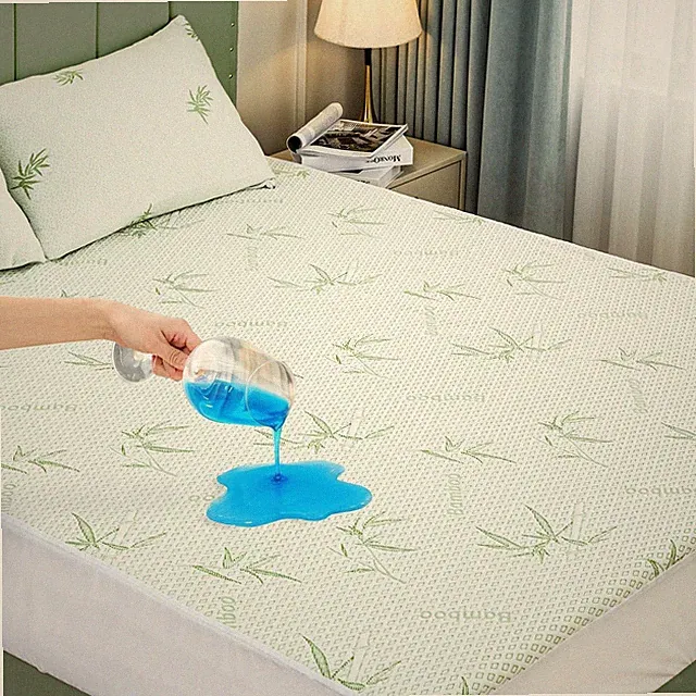 Mattress Protector Waterproof 15% Viscose from Cooling Protectors Cover for H...