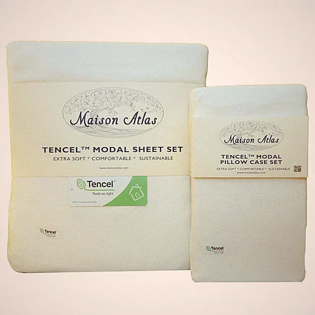 SHEET SET Ultra Soft TENCEL MODAL TWIN / TWIN XL by MAISON ATLAS Pure Beech Bed